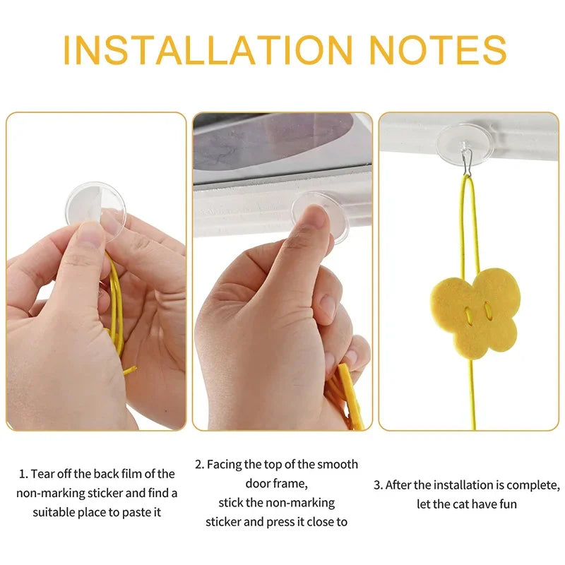 Self-Play Hanging Cat Teaser Wand Toy