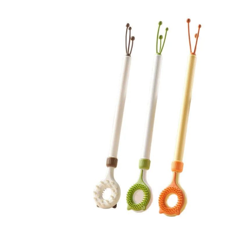 2-in-1 Retractable Cat Teaser & Massage Toy