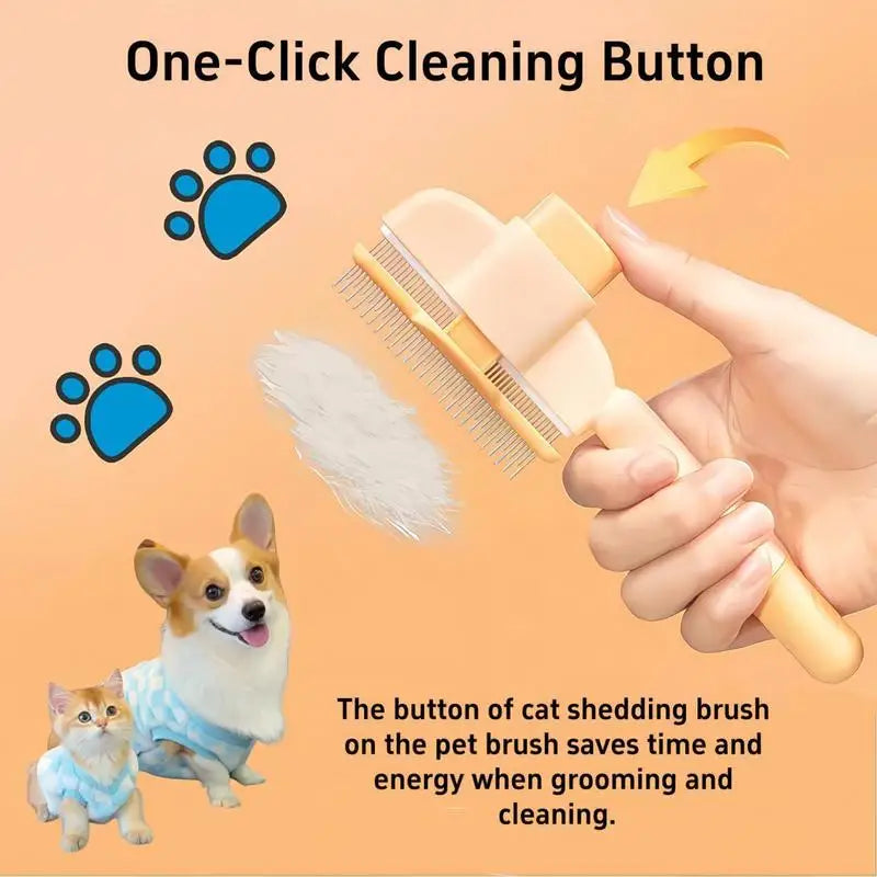 Self-Cleaning Dog & Cat Grooming Brush