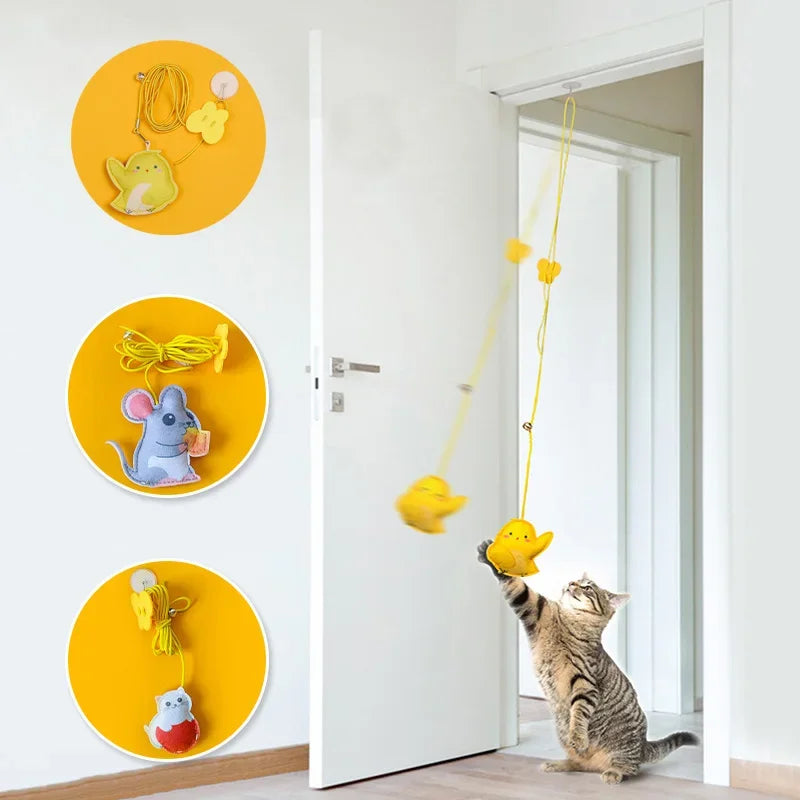 Self-Play Hanging Cat Teaser Wand Toy