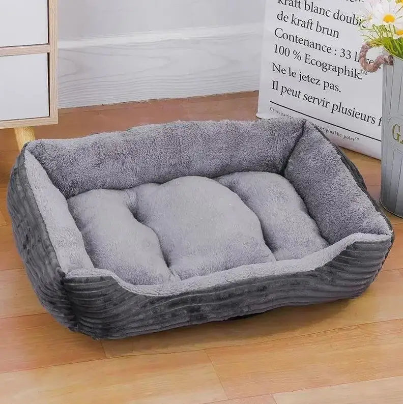 Plush Deep-Sleep Pet Bed — Dogs & Cats