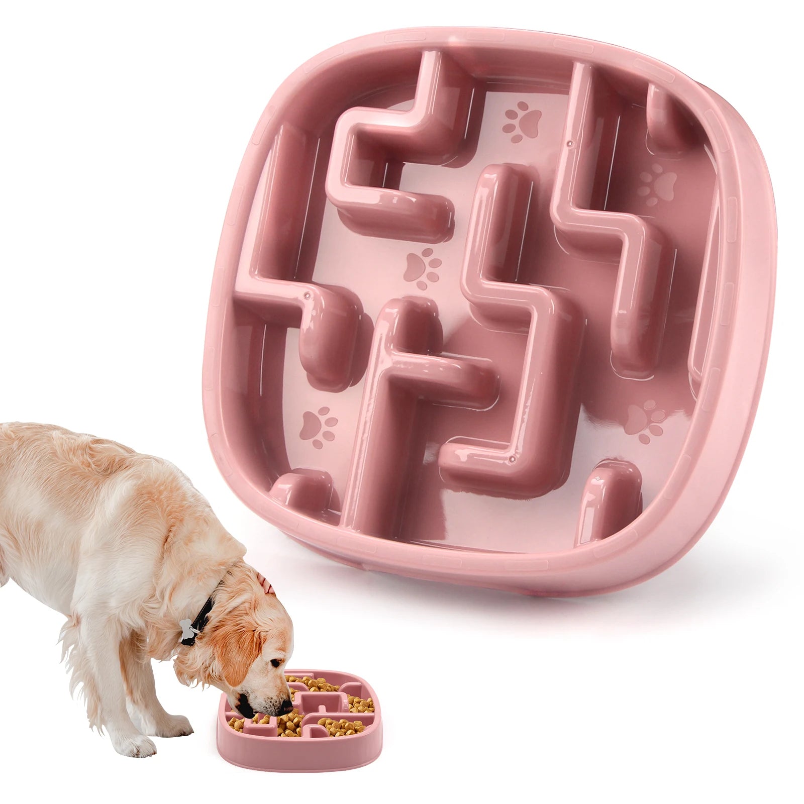 Anti-Gulp Slow Feeder Dog Bowl
