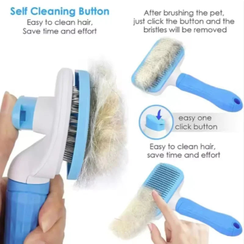 Long Hair De-Shedding Brush for Dogs & Cats